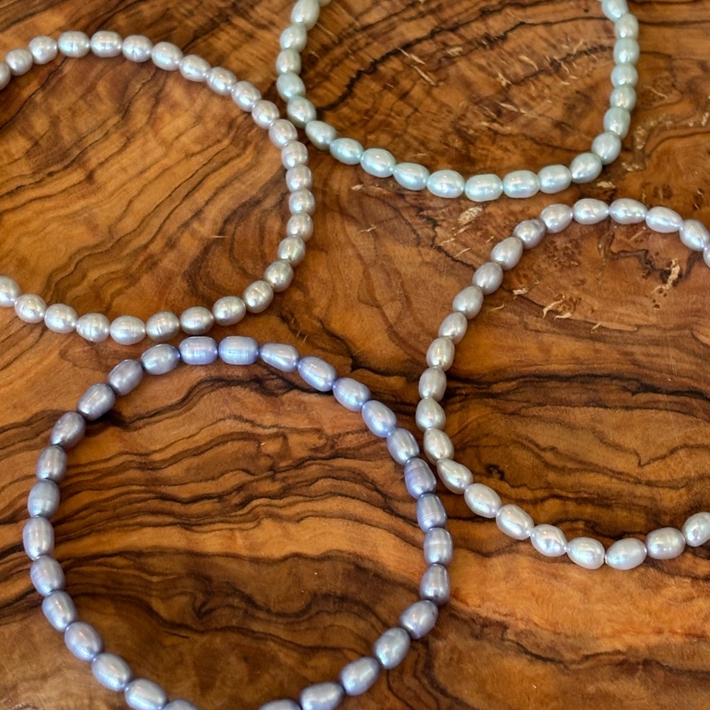 Cultured Pearl Stackable Bracelet Set - image 2